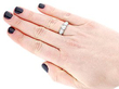 1990s Vintage Diamond Dress Ring Wearing