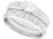 White Gold Diamond Band Set
