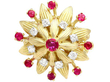 Statement Ruby Ring in Yellow Gold