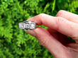 Unisex Trilogy Ring in White Gold Outside