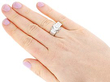 Unisex Trilogy Ring in White Gold Wearing