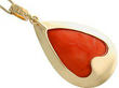 Coral and Yellow Gold Pendant 