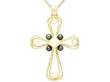 Pearl Cross Pendant Necklace