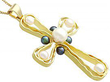 Pearl Cross Pendant Necklace
