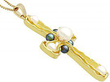 Pearl Cross Pendant Necklace