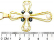 Pearl Cross Pendant Necklace