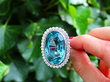 Vintage Aquamarine Ring Outside