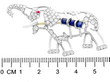 Size of  Antique Elephant Brooch 