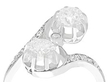 1920s Diamond Twist Engagement Ring Antique