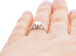 1920s Engagement Ring Wearing Finger