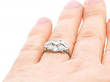 1920s Diamond Dress Ring Wearing Finger