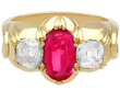 Oval Ruby and Diamond Ring