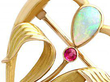 Art Nouveau Opal Brooch