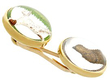 Dog Cufflinks in Yellow Gold