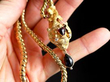garnet snake necklace