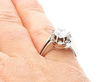 Wearing Gold Diamond Solitaire Ring