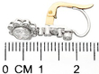 1920s Diamond Drop Earrings ruler