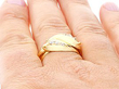 Wearing 18ct Yellow Gold Snake Ring