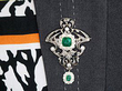 1900s Emerald Pendant Necklace