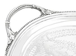 Victorian Silver Tray handle close up