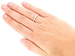 18ct White Gold Eternity Ring Diamond Wearing