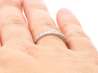 18ct White Gold Eternity Ring Diamond Wearing