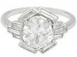 Art Deco 2 Carat Solitaire Engagement Ring
