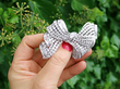 Large Diamond Bow Brooch