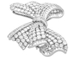 Large Diamond Bow Brooch
