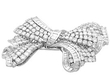 Large Diamond Bow Brooch