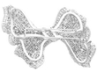 Large Diamond Bow Brooch