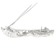 Large Diamond Bow Brooch