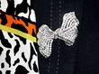 Wearing Large Diamond Bow Brooch