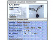 Ceylon Blue Sapphire Necklace with Diamonds grading card