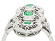 1920s Emerald and Diamond Ring