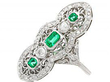 1920s Emerald and Diamond Ring