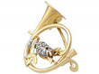 Antique Gold Bird Brooch