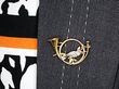 Antique Gold Bird Brooch