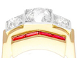 Art Deco Ruby and Diamond Ring setting