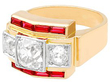 Art Deco Ruby and Diamond Ring