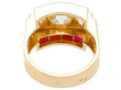 Art Deco Ruby and Diamond Ring back