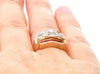 Art Deco Ruby and Diamond Ring on Hand