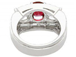 Certified Ruby Ring with Diamonds 