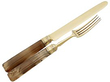 Agate Handle Knife and Fork Set 
