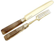 Agate Handle Knife and Fork Set 