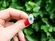 Emerald and Diamond Dress Ring Platinum
