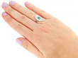 Emerald and Diamond Dress Ring Platinum