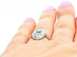 Emerald and Diamond Dress Ring Platinum