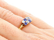 Victorian Sapphire and Diamond Ring Wearing