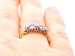 Victorian Sapphire and Diamond Ring Wearing
